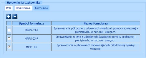 dodanie form