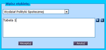 wpisz etykiete