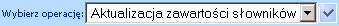 aktualizacja zawartosci slow