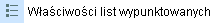 wlasciwosci listy punkto
